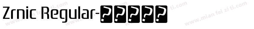 Zrnic Regular字体转换